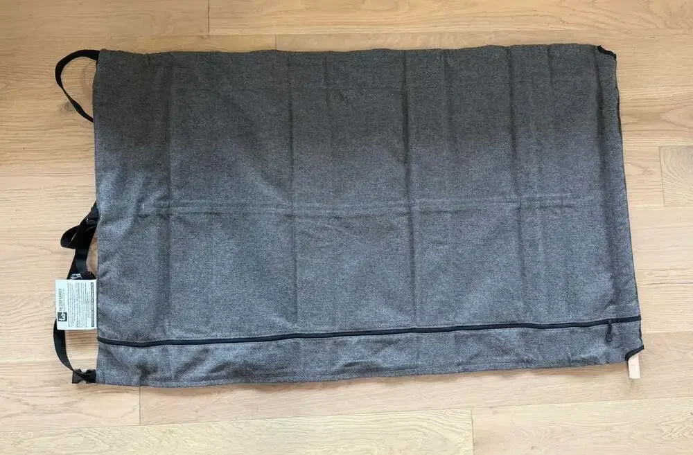 The Stair Barrier Fabric Safety Gate Gray Kids Pets